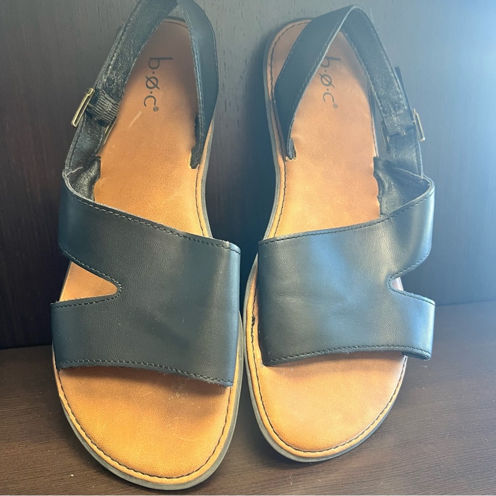 b.o.c. By Born Women's Didi Flat Sandals Black 8